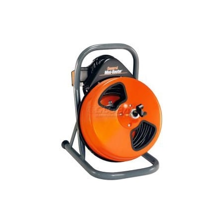 General Wire Spring General Wire MRP-B Mini-Rooter Pro Drain/Sewer Cleaning Machine W/ 75' x 3/8"Cable & 4 Pc Cutter Set MRP-B